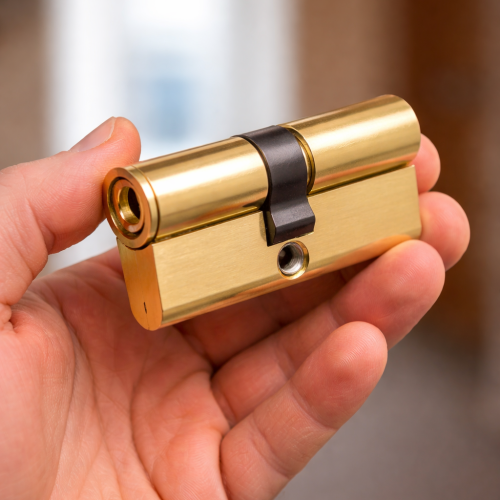 nahaufnahme eines schließzylinders